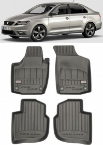 Seat Toledo IV, Hatchback, Din 02.2013 - 05.2019 , Set Covorase Auto Tip Tavita Premium 3D, din cauciuc accesorii pentru autoturismul tau - masina v175554