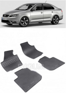 Seat Toledo IV, Hatchback, fabricat din 02.2013 - 05.2019, set covorase auto dedicate, din cauciuc 100% Premium accesorii pentru autoturismul tau - masina v160760