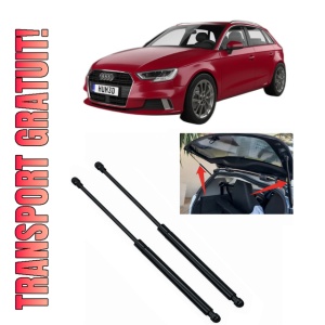 Set 2 amortizoare portbagaj haion AUDI A3 Sportback (8YA, 8YF) din 2019-2024, 2 bucati, KROSNO, 4 stickere auto AUDI