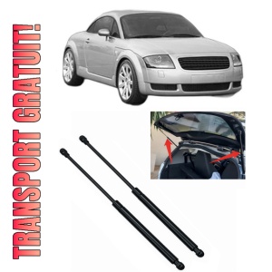Set 2 amortizoare portbagaj haion AUDI TT (8N3) din 1998-2006, 2 bucati, MAGNUM TECHNOLOGY, 4 stickere auto AUDI
