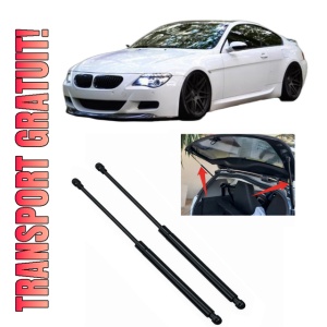 Set 2 amortizoare portbagaj haion BMW Seria 6 Convertible (E64) din 2004-2010, 2 bucati, KROSNO, 4 stickere auto BMW Seria
