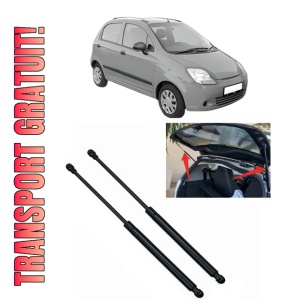 Set 2 amortizoare portbagaj haion CHEVROLET SPARK din 2005-2010, 2 bucati, KROSNO, 4 stickere auto CHEVROLET