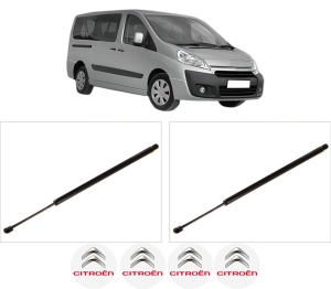Set 2 amortizoare portbagaj haion CITROEN JUMPY II (VF7) din 2007-2016, 2 bucati, KROSNO, 4 stickere auto CITROEN v4152