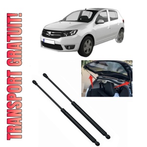 Set 2 amortizoare portbagaj haion DACIA SANDERO II din 2012-2018, 2 bucati, KROSNO, 4 stickere auto DACIA