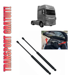 Set 2 amortizoare portbagaj haion DAF XF 106 din 2012-2012, 2 bucati, MAGNUM TECHNOLOGY, 4 stickere auto DAF