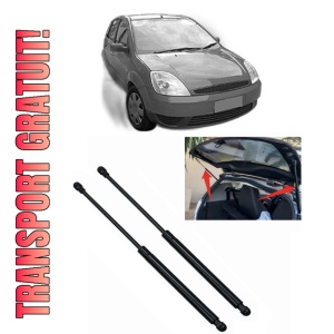 Set 2 amortizoare portbagaj haion FORD FIESTA V (JH_, JD_) din 2001-2008, 2 bucati, MAGNUM TECHNOLOGY, 4 stickere auto FORD