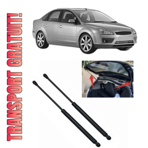 Set 2 amortizoare portbagaj haion FORD FOCUS II Saloon (DB_, FCH, DH) din 2005-2012, 2 bucati, KROSNO, 4 stickere auto FORD