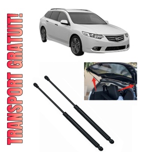 Set 2 amortizoare portbagaj haion HONDA ACCORD VII Tourer (CM, CN) din 2003-2008, 2 bucati, KROSNO, 4 stickere auto HONDA