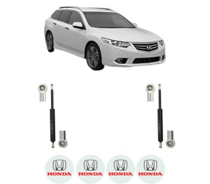 Set 2 amortizoare portbagaj haion HONDA ACCORD VII Tourer (CM, CN) din 2003-2008, 2 bucati, KROSNO, 4 stickere auto HONDA v3792