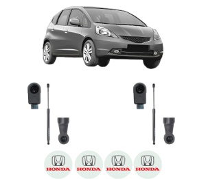 Set 2 amortizoare portbagaj haion HONDA JAZZ III (GE_, GG_, GP_, ZA_) din 2008-2014, 2 bucati, KROSNO, 4 stickere auto HONDA v12