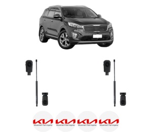 Set 2 amortizoare portbagaj haion KIA SORENTO III (UM) din 2015-2020, 2 bucati, KROSNO, 4 stickere auto KIA v847