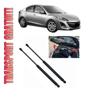 Set 2 amortizoare portbagaj haion MAZDA 3 Saloon (BL) din 2008-2014, 2 bucati, KROSNO, 4 stickere auto MAZDA