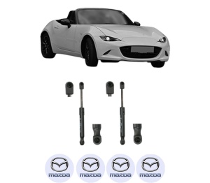 Set 2 amortizoare portbagaj haion MAZDA MX-5 IV (ND__) din 2015-2018, 2 bucati, KROSNO, 4 stickere auto MAZDA v192
