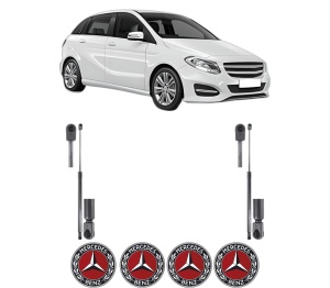 Set 2 amortizoare portbagaj haion MERCEDES-BENZ B-CLASS Sports Tourer (W246, W242) din 2011-2018, 2 bucati, KROSNO, 4 stickere auto MERCEDES-BENZ v1987