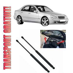Set 2 amortizoare portbagaj haion MERCEDES-BENZ C-CLASS (W203) din 2000-2007, 2 bucati, KROSNO, 4 stickere auto MERCEDES-BENZ