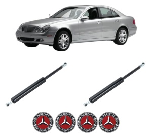 Set 2 amortizoare portbagaj haion MERCEDES-BENZ E-CLASS Platform/Chassis (VF211) din 2003-2009, 2 bucati, KROSNO, 4 stickere auto MERCEDES-BENZ v3667