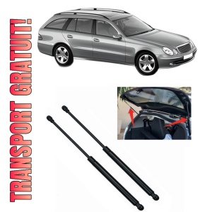 Set 2 amortizoare portbagaj haion MERCEDES-BENZ E-CLASS T-Model (S211) din 2003-2009, 2 bucati, KROSNO, 4 stickere auto MERCEDES-BENZ