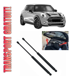 Set 2 amortizoare portbagaj haion MINI (F56) din 2013-2020, 2 bucati, KROSNO, 4 stickere auto MINI