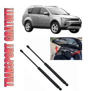 Set 2 amortizoare portbagaj haion MITSUBISHI OUTLANDER II (CW_W) din 2006-2012, 2 bucati, KROSNO, 4 stickere auto MITSUBISHI