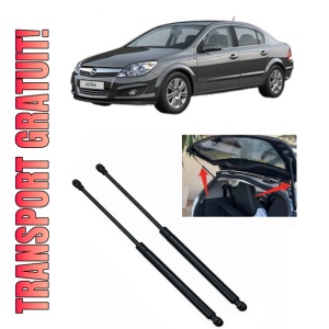 Set 2 amortizoare portbagaj haion OPEL ASTRA H Saloon (A04) din 2007-2014, 2 bucati, KROSNO, 4 stickere auto OPEL