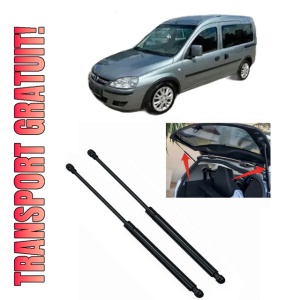 Set 2 amortizoare portbagaj haion OPEL COMBO Tour din 2001-2011, 2 bucati, KROSNO, 4 stickere auto OPEL
