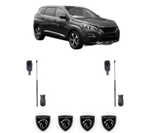 Set 2 amortizoare portbagaj haion PEUGEOT 5008 II (MC_, MJ_, MR_, M4_) din 2016-2023, 2 bucati, MAGNUM TECHNOLOGY, 4 stickere auto PEUGEOT v4327