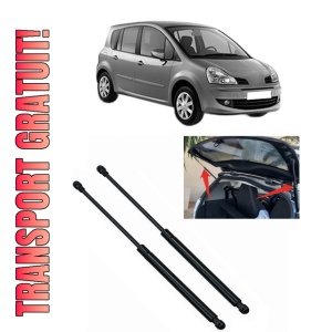 Set 2 amortizoare portbagaj haion RENAULT MODUS / GRAND MODUS (F/JP0_) din 2004-2011, 2 bucati, KROSNO, 4 stickere auto RENAULT