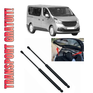 Set 2 amortizoare portbagaj haion RENAULT TRAFIC III Bus (JG_) din 2014-2019, 2 bucati, KROSNO, 4 stickere auto RENAULT