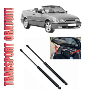 Set 2 amortizoare portbagaj haion SAAB 9-3 Cabriolet (YS3D) din 1998-2003, 2 bucati, KROSNO, 4 stickere auto SAAB