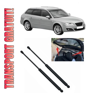 Set 2 amortizoare portbagaj haion SEAT EXEO ST (3R5) din 2009-2013, 2 bucati, KROSNO, 4 stickere auto SEAT