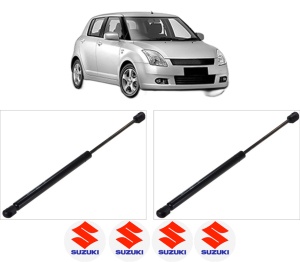 Set 2 amortizoare portbagaj haion SUZUKI SWIFT III (MZ, EZ) din 2005-2011, 2 bucati, KROSNO, 4 stickere auto SUZUKI v5947