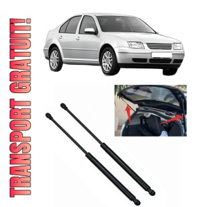 Set 2 amortizoare portbagaj haion Volkswagen BORA I (1J2) din 1998-2013, 2 bucati, MAGNUM TECHNOLOGY, 4 stickere auto Volkswagen