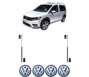 Set 2 amortizoare portbagaj haion Volkswagen CADDY ALLTRACK IV MPV (SAB) din 2015-2020, 2 bucati, KROSNO, 4 stickere auto Volkswagen v612