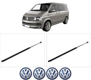 Set 2 amortizoare portbagaj haion Volkswagen MULTIVAN T5 (7HM, 7HN, 7HF, 7EF, 7EM, 7EN) din 2003-2015, 2 bucati, KROSNO, 4 stickere auto Volkswagen v5707