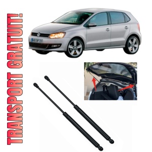 Set 2 amortizoare portbagaj haion Volkswagen POLO Van V (6R1, 6C1) din 2009-2017, 2 bucati, MAGNUM TECHNOLOGY, 4 stickere auto Volkswagen