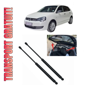 Set 2 amortizoare portbagaj haion Volkswagen POLO VIVO Hatchback (6S1, 6S3) din 2010-2019, 2 bucati, MAGNUM TECHNOLOGY, 4 stickere auto Volkswagen