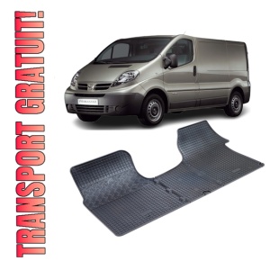 Set 3 covorase Nissan Primastar 2002-2016, din cauciuc 100%, compatibile cu autoturismul NISSAN Primastar