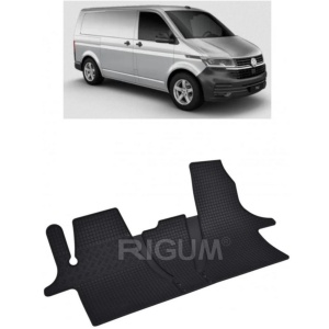 Set 3 covorase Volkswagen T6. 1 Transporter/Caravelle/Multivan 2/3M 2019-prezent, din cauciuc 100%, compatibile cu autoturismul Volkswagen T6 v5627