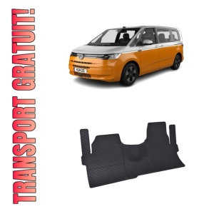 Set 3 covorase Volkswagen T7 Caravelle 2/3 Locuri 2025-prezent, din cauciuc 100%, compatibile cu autoturismul Volkswagen T7