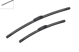 Set 3 stergatoare AUDI A3 Sportback (8YA, 8YF) din 2019, pentru parbriz si luneta fata si spate auto, Bosch Aerotwin, din cauciuc siliconat rezistent, 4 Stickere Auto AUDI v3172