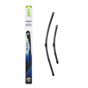 Set 3 stergatoare CITROEN C3 III (SX) din 2016 - 2018, pentru parbriz si luneta fata si spate auto, Valeo Silencio, din cauciuc siliconat rezistent, 4 Stickere Auto CITROEN v14637