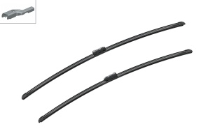 Set 3 stergatoare CITROEN C4 GRAND PICASSO II (DA_, DE_) din 2013 - 2018, pentru parbriz si luneta fata si spate auto, Bosch Twin, din cauciuc siliconat rezistent, 4 Stickere Auto CITROEN v6502
