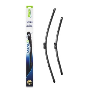 Set 3 stergatoare CITROEN C4 II (NC_) din 2009 - 2018, pentru parbriz si luneta fata si spate auto, Valeo Silencio, din cauciuc siliconat rezistent, 4 Stickere Auto CITROEN v15273