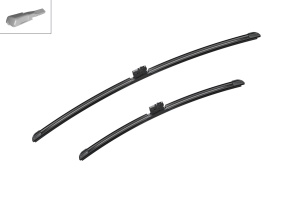 Set 3 stergatoare MERCEDES-BENZ B-CLASS Sports Tourer (W247) din 2018 - 2021, pentru parbriz si luneta fata si spate auto, Bosch Aerotwin, din cauciuc siliconat rezistent, 4 Stickere Auto MERCEDES-BENZ v5506