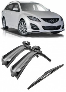 Set 3 stergatoare parbriz si luneta AR139S (600mm x 400mm) pentru Mazda 6 (GH) Fastback (08.07-12.12) Bosch accesorii pentru autoturismul tau - masina v217662