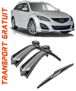 Set 3 stergatoare parbriz si luneta AR139S (600mm x 400mm) pentru Mazda 6 (GH) Fastback (08.07-12.12) Bosch accesorii pentru autoturismul tau - masina v217663