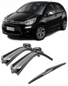 Set 3 stergatoare parbriz si luneta AR604S (600mm x 450mm) pentru Citroen C3 (A8) (01.02-08.05) Bosch accesorii pentru autoturismul tau - masina v217441