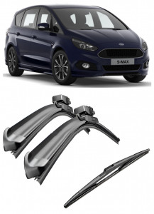 Set 3 stergatoare parbriz si luneta Bosch Aerotwin pentru Ford S-MAX '06 (WA6) (09.07 - 12.14) Bosch accesorii pentru autoturismul tau - masina v219562