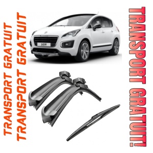 Set 3 stergatoare parbriz si luneta Bosch Aerotwin pentru Peugeot 3008 (T8) I (05.09 - 12.16) Bosch