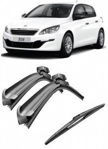Set 3 stergatoare parbriz si luneta Bosch Aerotwin pentru Peugeot 308 (T9) II (07.13 -) Bosch accesorii pentru autoturismul tau - masina v218772